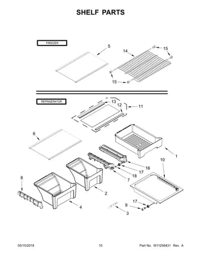 SHELF PARTS