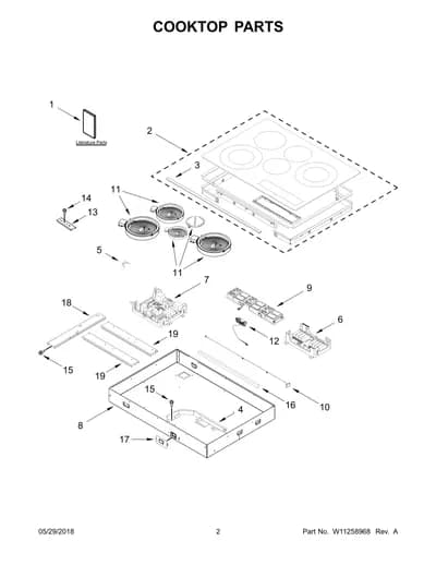 COOKTOP PARTS