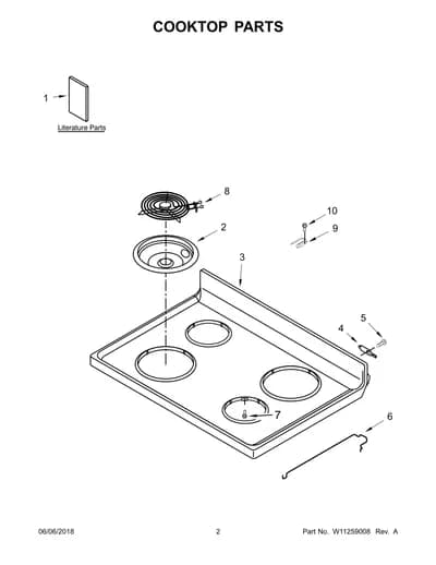 COOKTOP PARTS