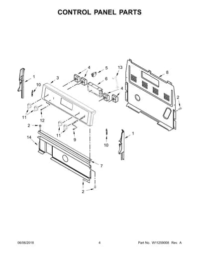 CONTROL PANEL PARTS