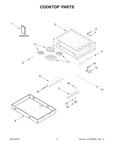 COOKTOP PARTS