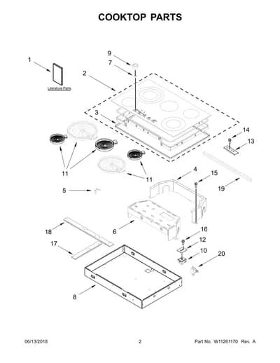COOKTOP PARTS