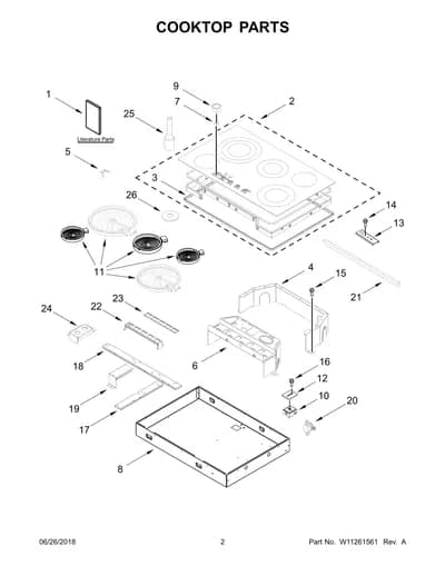 COOKTOP PARTS