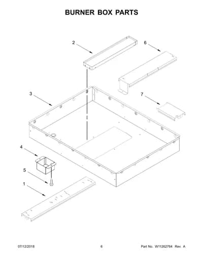 BURNER BOX PARTS