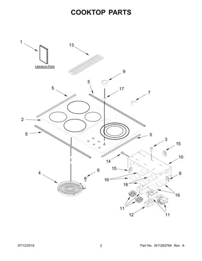 COOKTOP PARTS