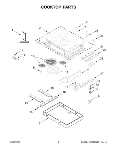 COOKTOP PARTS