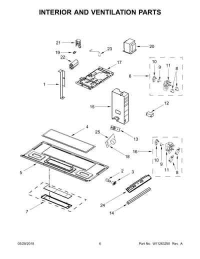 INTERIOR AND VENTILATION PARTS