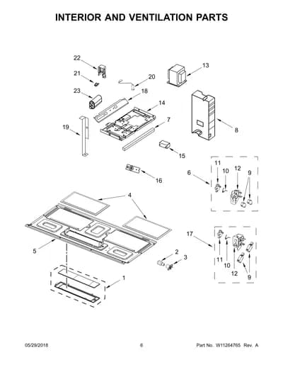 INTERIOR AND VENTILATION PARTS