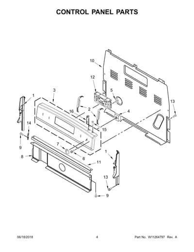 CONTROL PANEL PARTS