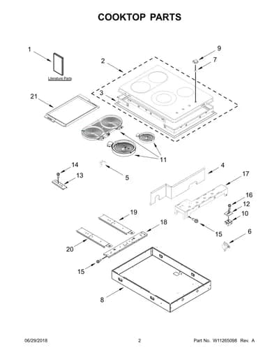 COOKTOP PARTS