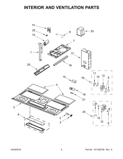 INTERIOR AND VENTILATION PARTS