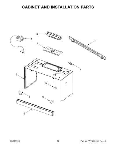 CABINET AND INSTALLATION PARTS