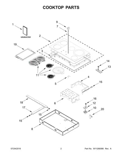 COOKTOP PARTS