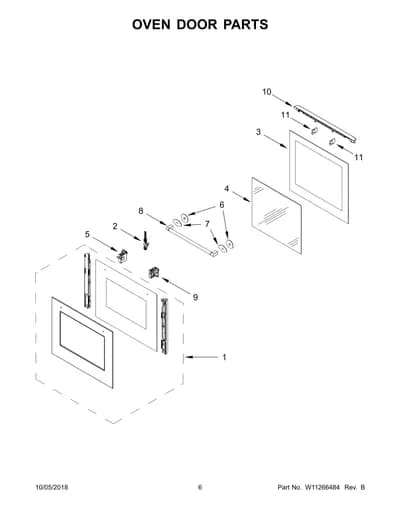 OVEN DOOR PARTS
