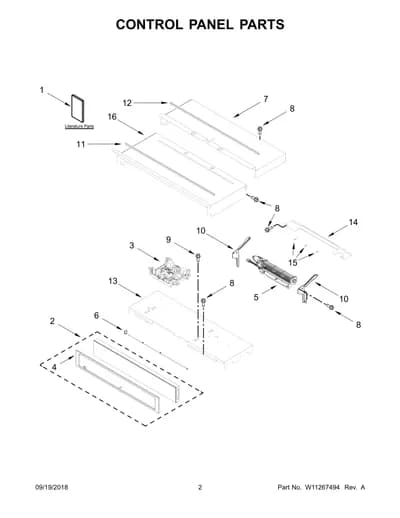 CONTROL PANEL PARTS