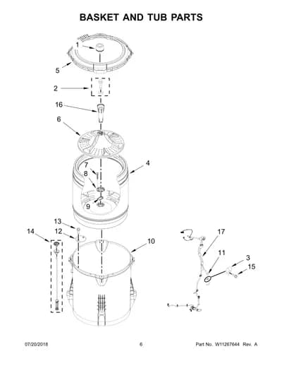 BASKET AND TUB PARTS