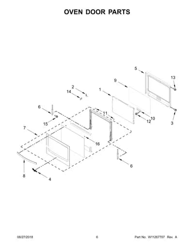 OVEN DOOR PARTS