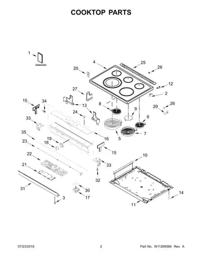 COOKTOP PARTS