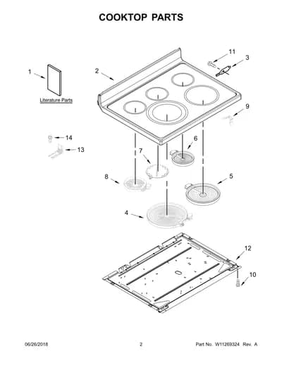 COOKTOP PARTS