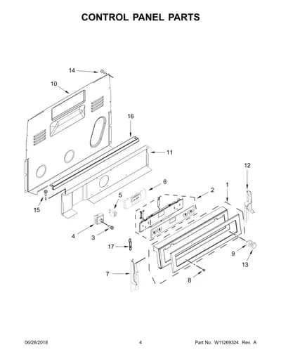 CONTROL PANEL PARTS