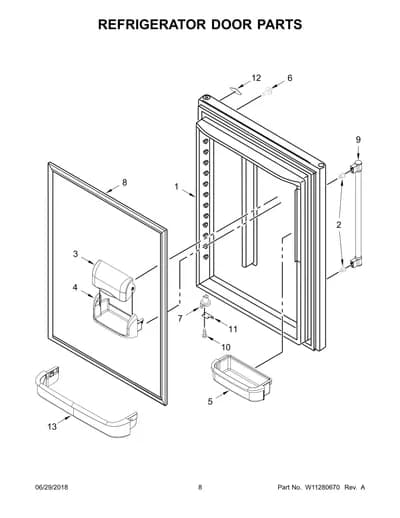 REFRIGERATOR DOOR PARTS