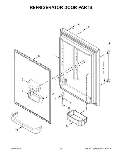 REFRIGERATOR DOOR PARTS