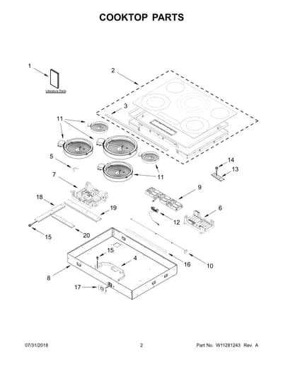 COOKTOP PARTS
