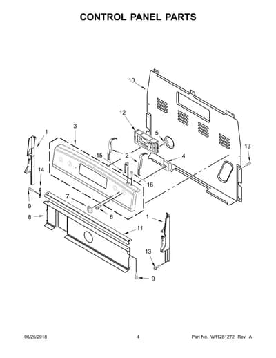 CONTROL PANEL PARTS