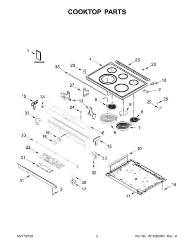 COOKTOP PARTS