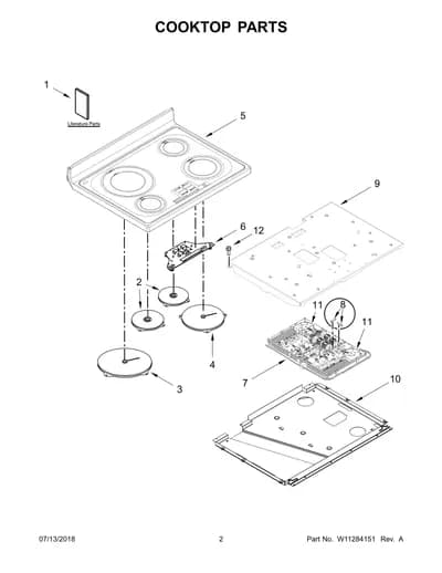 COOKTOP PARTS