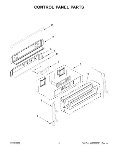 CONTROL PANEL PARTS