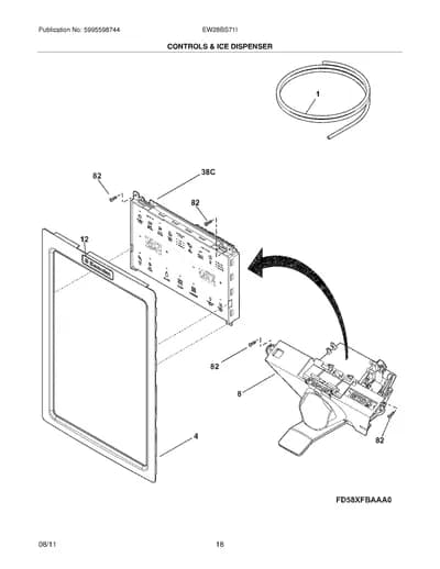 CONTROLS & ICE DISPENSER