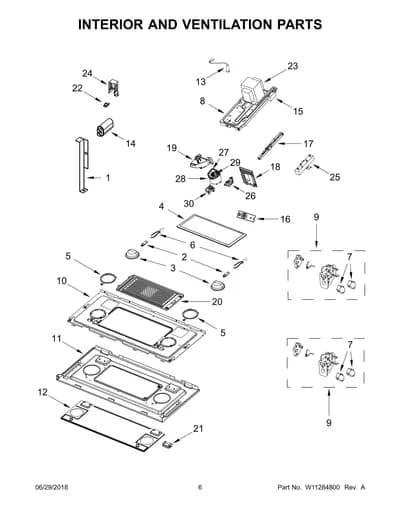 INTERIOR AND VENTILATION PARTS