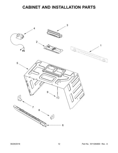CABINET AND INSTALLATION PARTS