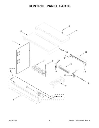 CONTROL PANEL PARTS