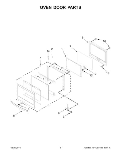 OVEN DOOR PARTS