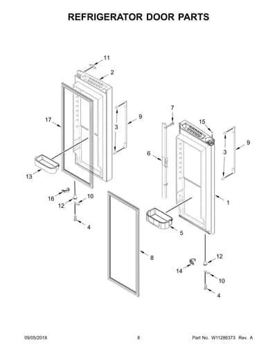 REFRIGERATOR DOOR PARTS