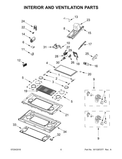 INTERIOR AND VENTILATION PARTS