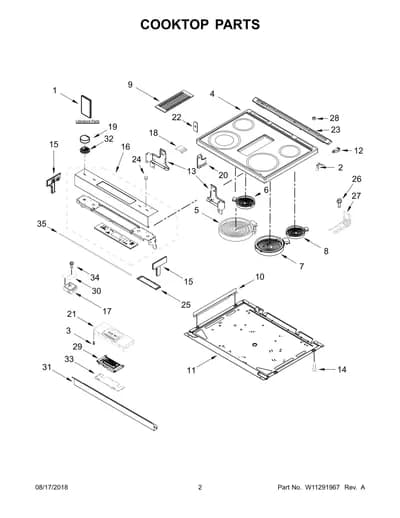 COOKTOP PARTS