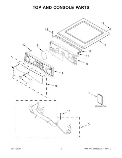 TOP AND CONSOLE PARTS