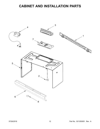 CABINET AND INSTALLATION PARTS