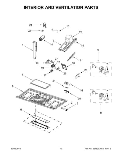 INTERIOR AND VENTILATION PARTS