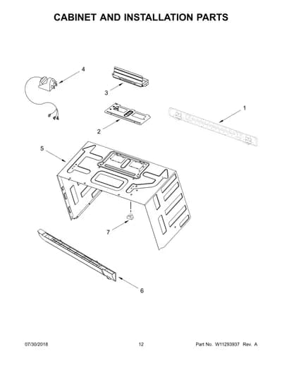 CABINET AND INSTALLATION PARTS