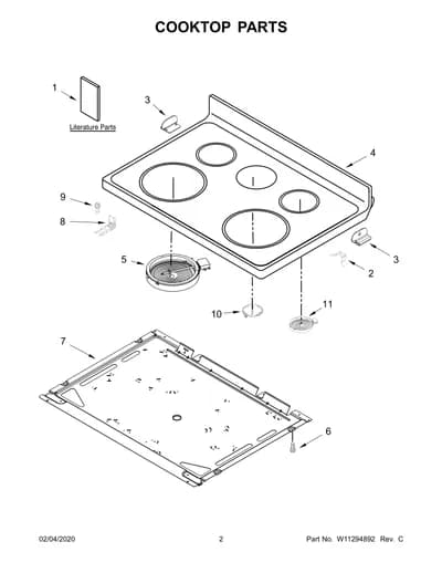 COOKTOP PARTS