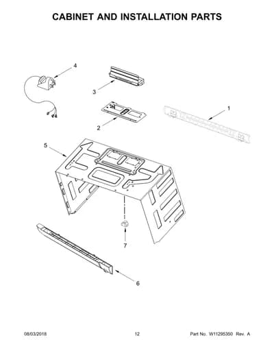 CABINET AND INSTALLATION PARTS