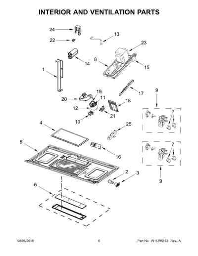 INTERIOR AND VENTILATION PARTS