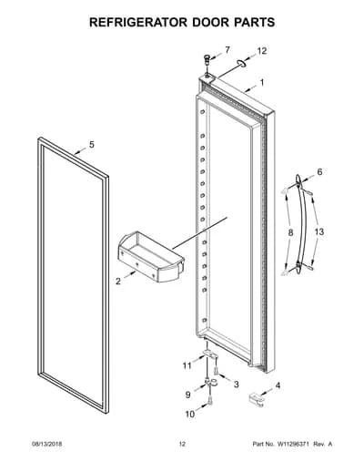 REFRIGERATOR DOOR PARTS