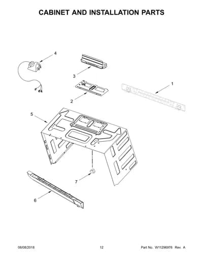 CABINET AND INSTALLATION PARTS