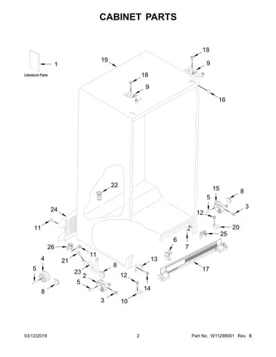 CABINET PARTS