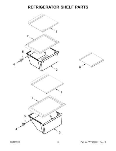 REFRIGERATOR SHELF PARTS